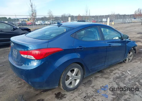 2013 Hyundai Elantra Gls from USA, damaged, VIN KMHDH4AE1DU948980
